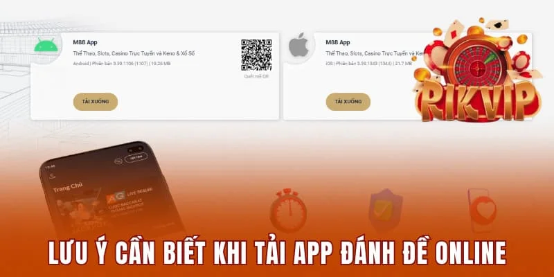 Các lưu ý cần biết khi tải app đánh đề online