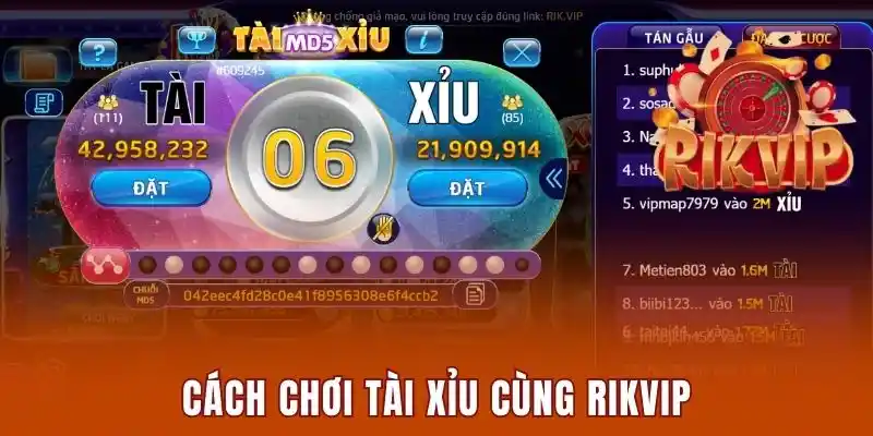 Cách chơi tài xỉu cùng Rikvip đơn giản và dễ hiểu