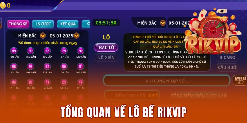 Góc tổng quan về trò chơi lô đề Rikvip