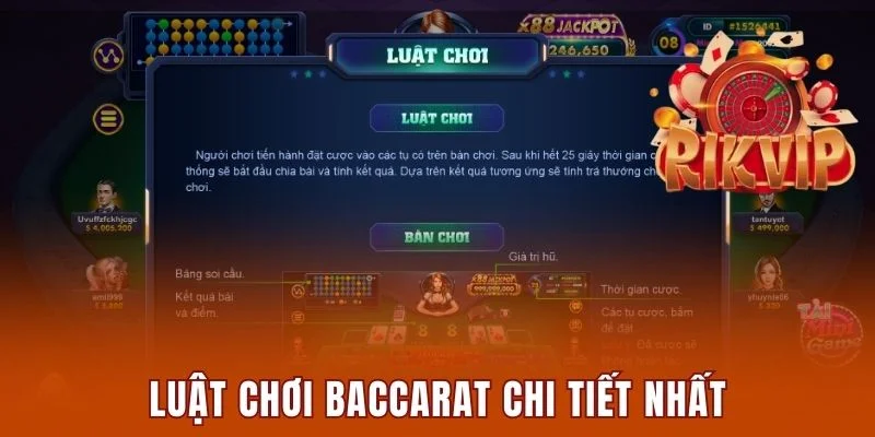 Luật chơi bộ môn Baccarat tại Rikvip chi tiết nhất