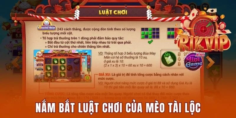 Luật chơi Mèo Tài Lộc Rikvip dành cho người mới