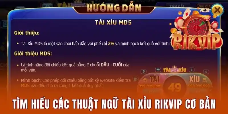 Tìm hiểu các thuật ngữ tài xỉu Rikvip cơ bản